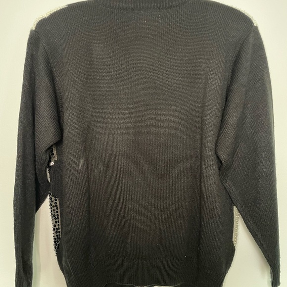 Vintage Alfred Dunner sequinned acrylic sweater - Picture 4 of 6
